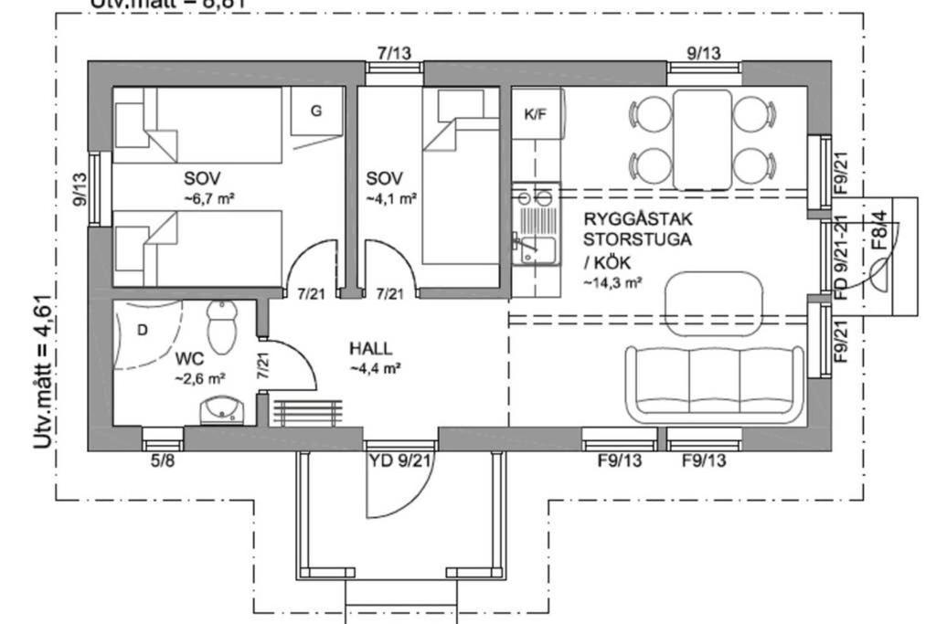Nybyggd Stuga Intill Skogsbrynet - New Built Cottage Next To The Cowberry Forest Mora Eksteriør billede
